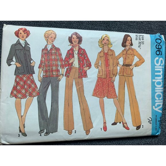 Simplicity Other - Simplicity Misses Shirt Jacket Pants Sewing Pattern sz 10 7096 - uncut